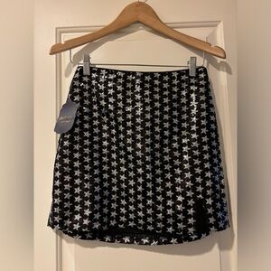 NWT Altar’d State sequin star mini skirt